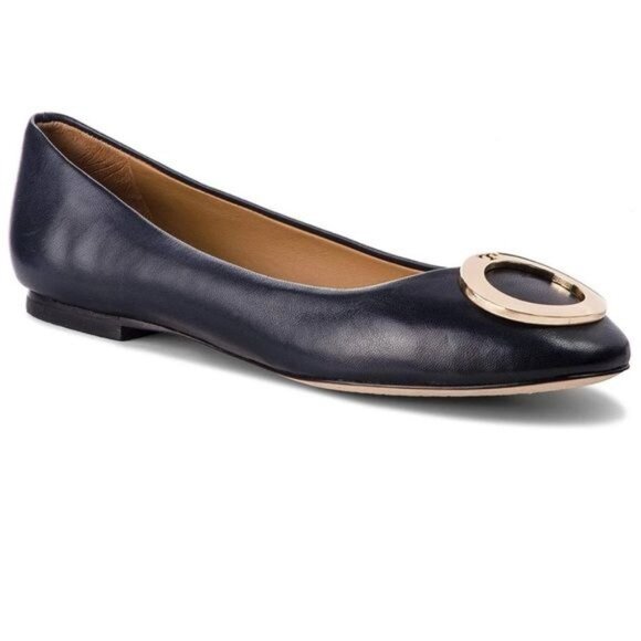 Tory Burch Caterina Ballet Flats Black Size 9 - Picture 2 of 10
